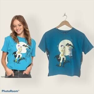 Disney NWT Junior XS Aladdin & Jasmine Side Taping Crop Top Whole New World